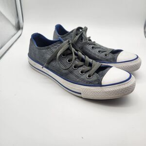 Converse Unisex All Star Canvas Denim Gray Sneakers 130180F Womens 7 Mens 5